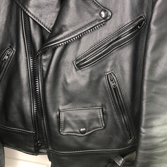 Just Leather San Jose CA CHP Motorcycle Jacket. - Picture 13 of 16